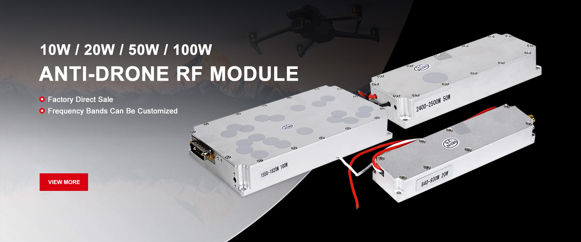 Továreň na RF modul Anti-Drone